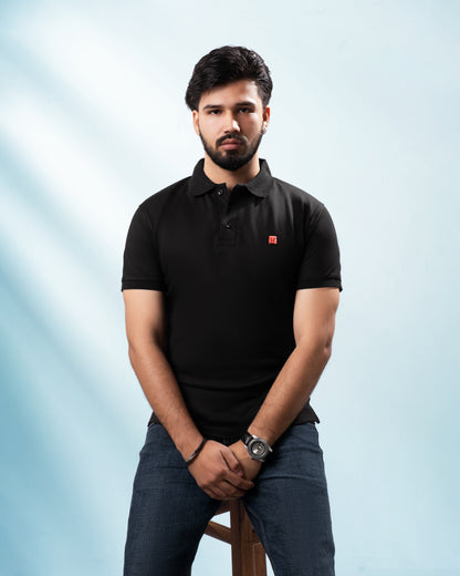 Classic Men’s Black Polo T-Shirt