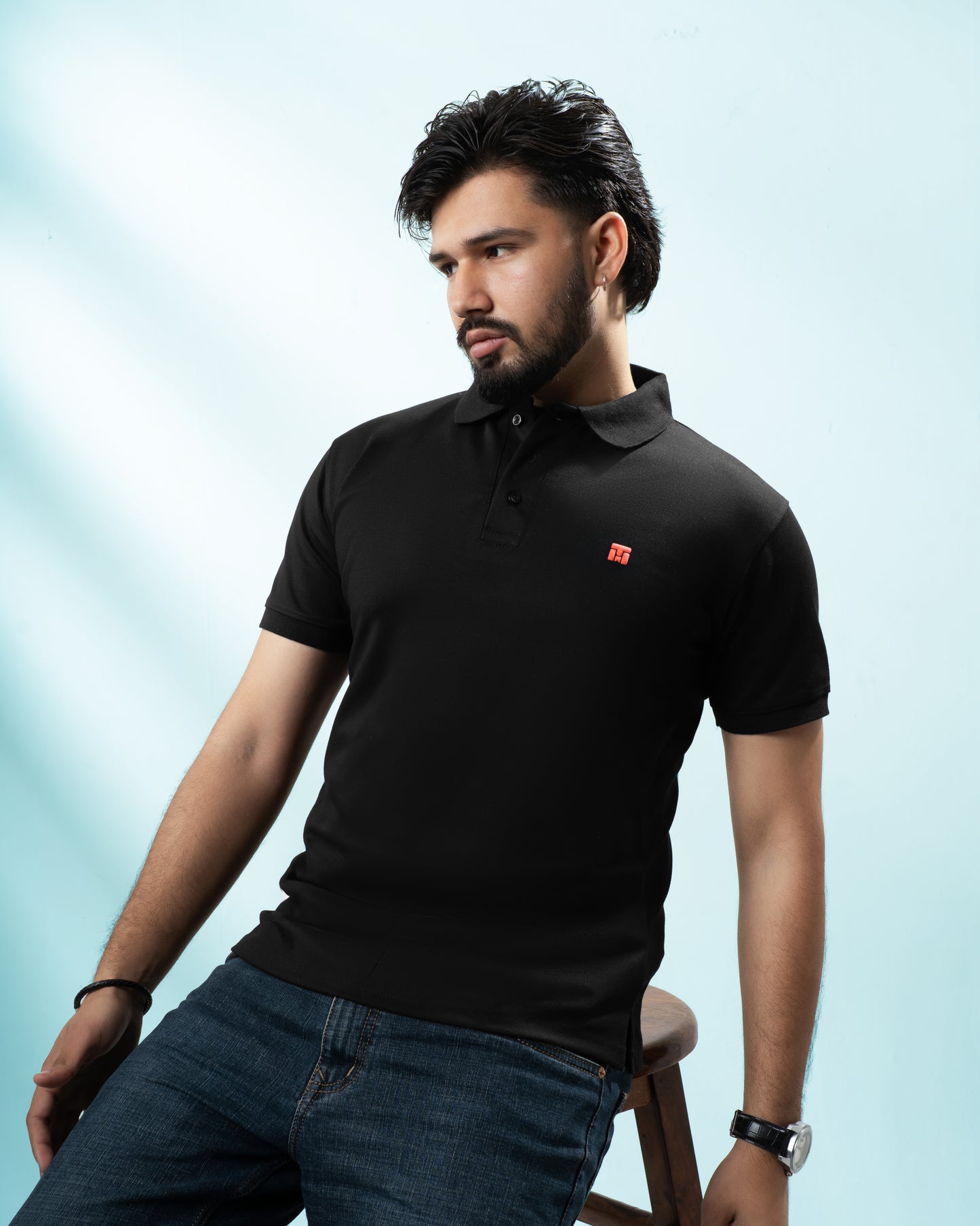 Classic Men’s Black Polo T-Shirt