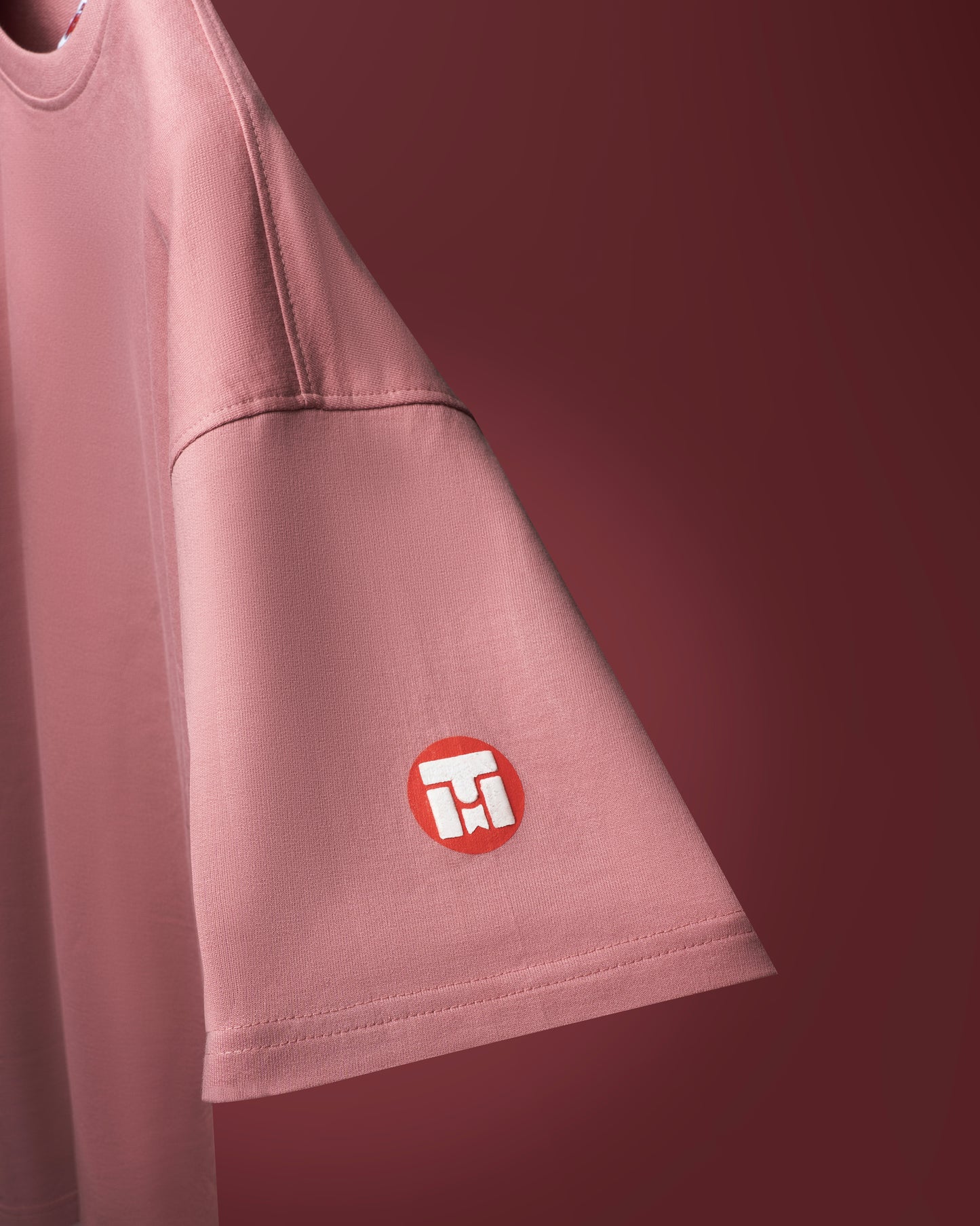 Pink Solid Men’s Oversized T-Shirt