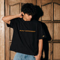 Black Built Different Mic Drop Men's Oversized T-shirt