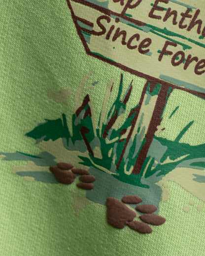 Pear Green Sleeping Panda DND Men’s Oversized T-Shirt