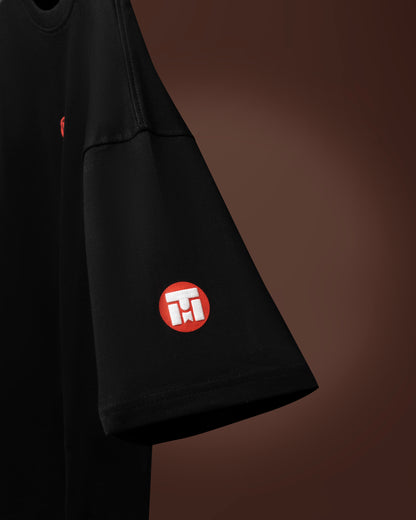 MIMO Black Men’s Oversized T-Shirt