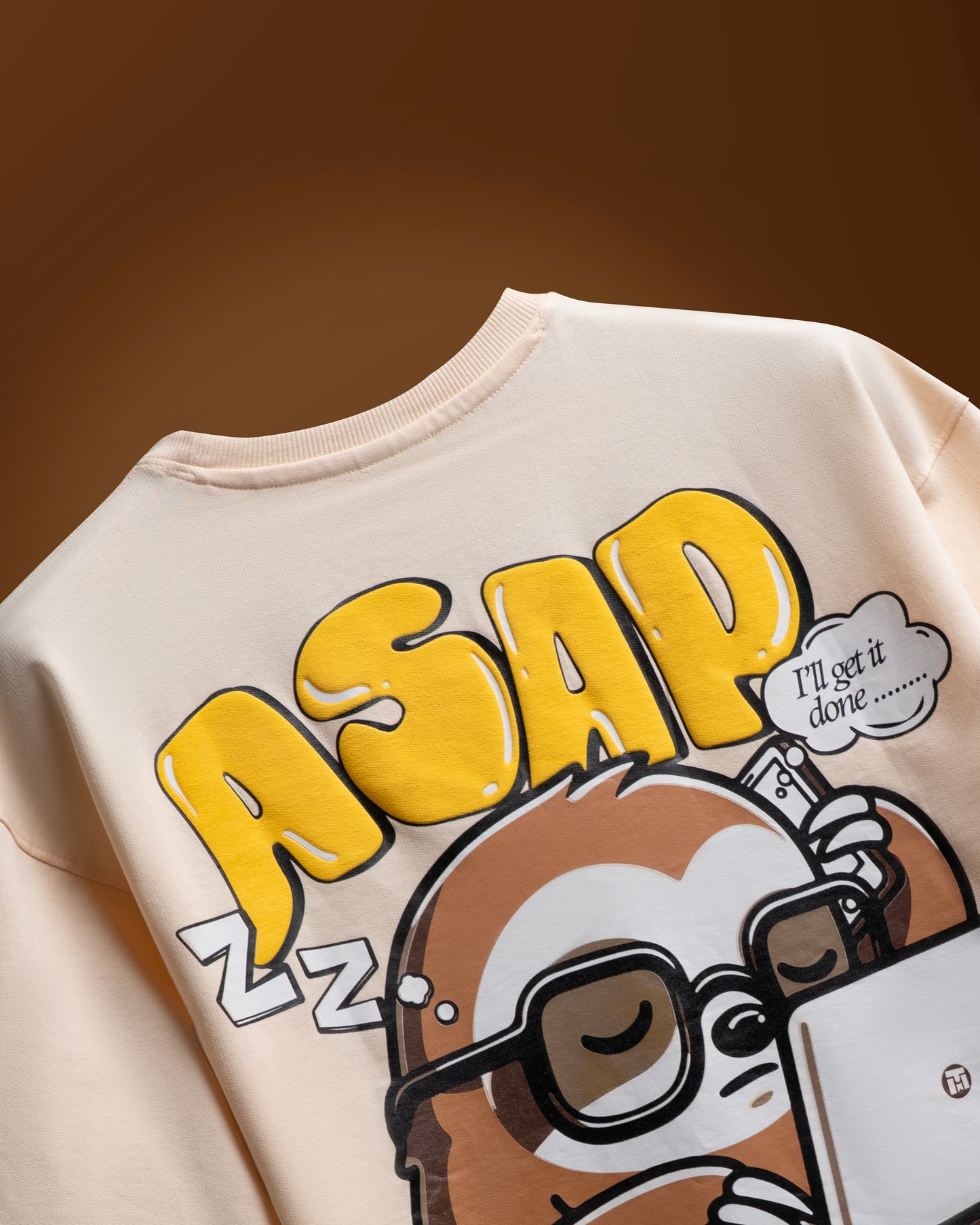 Cream ASAP Men’s Oversized T-Shirt