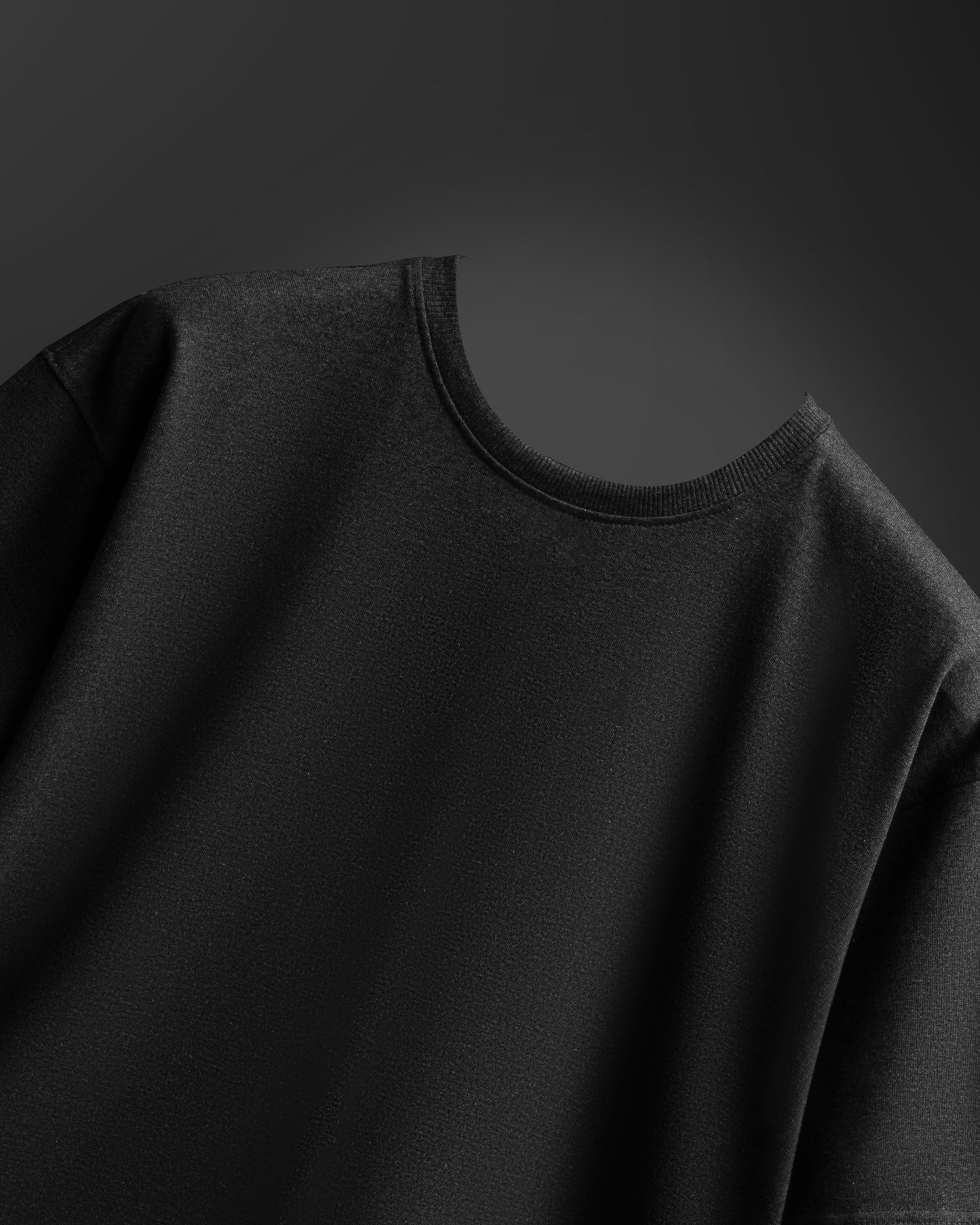 Melange Grey Men’s Solid Oversized T-Shirt