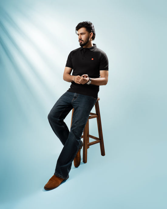 Classic Men’s Black Polo T-Shirt