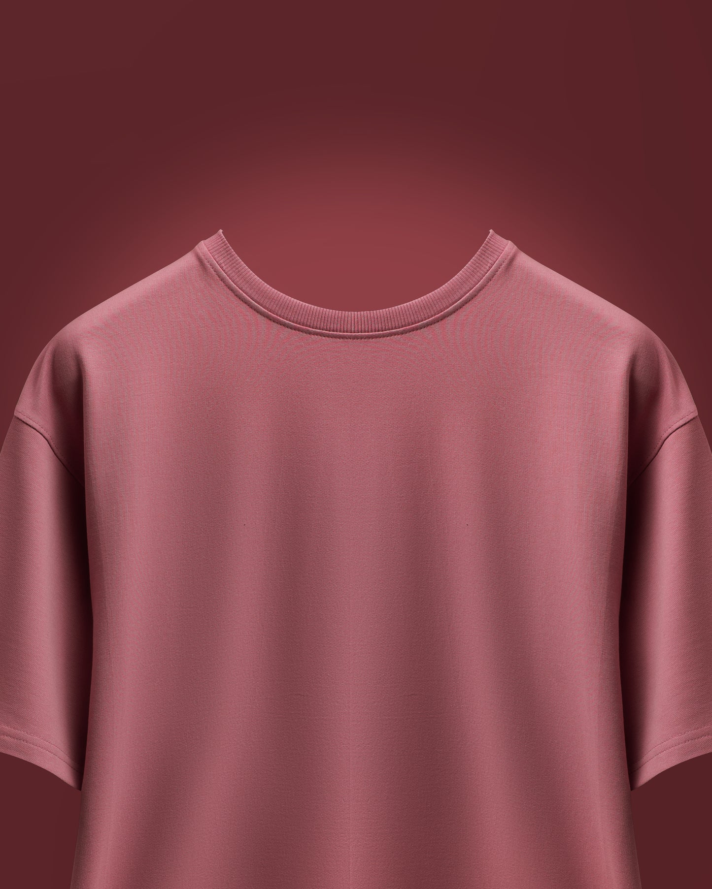 Pink Solid Men’s Oversized T-Shirt