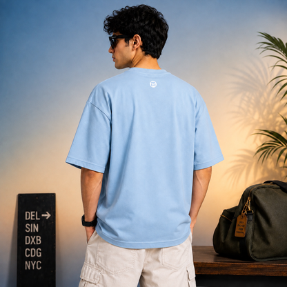 Air Blue Soft Boy Men's Oversized T-shirt